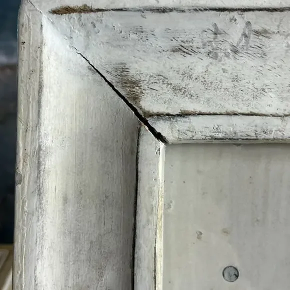 Wooden Picture Frames Distressed Look Set of 3 Different Sizes Farmhouse Cottage - Picture 8 of 16